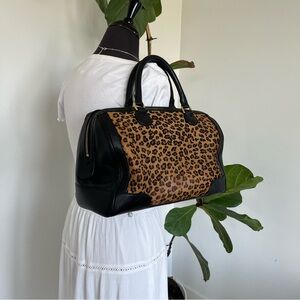cheetah banana republic handbag